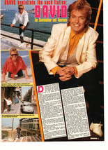 David Cassidy teen magazine pinup clipping on the beach not in english B... - $2.00