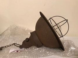 New Rustic led Hang Light in Distressed metal  - Battery Operated image 5