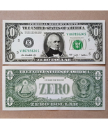 Novelty Bill | Zero Dollar Bill $0 Dollar Bill - $4.09 CAD
