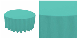 Round 90&quot; Table linens for Wedding, Restaurant &amp; Wholesale - Tiffany Blue - P01 - £66.64 GBP