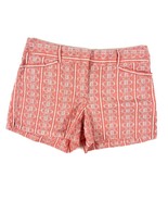 LOFT Outlet 4&quot; Shorts Pink Embroidered Casual Summer Size 4 - €12,62 EUR