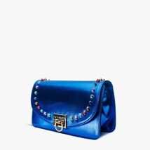 The Caris Sax Blue Leather Handbag image 3
