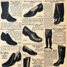 1901 Boots Shoes Reproduction Advertisement Sears Fashion Footwear DWV12B - €17,11 EUR