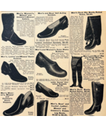 1901 Boots Shoes Reproduction Advertisement Sears Fashion Footwear DWV12B - $28.07 CAD