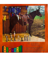 1968 Big Horn Western Horse Saddles Advertisement No 1880 King Leather D... - $24.99