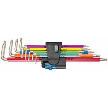 Wera Multicolor TORX® L-Key Wrench Set with Holding Function (9-Piece Set) - £177.70 GBP