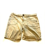 Arizona Shorts Girls Size 16 Khaki Tan Distressed Soft Comfortable Fit S... - £3.52 GBP