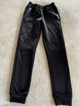 Encrypted Boys Black Jogger Pants Zipper Pockets 14-16 - $17.15