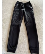Encrypted Boys Black Jogger Pants Zipper Pockets 14-16 - $23.50 CAD