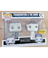Funko Pop Movies Frankenstein &amp; The Bride 2 Pk Universal Monsters Hot To... - $65.84 CAD