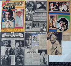 JAMES BROLIN ~ Twenty-Eight (28) Color and B&amp;W Clippings, Articles frm 1... - £5.24 GBP