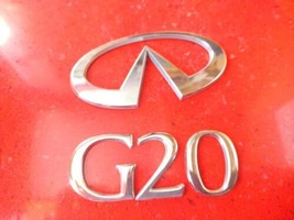 99 00 01 02 Infiniti G20 Emblem Letter Logo Badge Trunk Rear Chrome OEM ... - £10.75 GBP