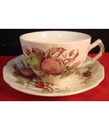 Johnson Brothers, England, 4 cups and saucers, &quot;Harvest Time&quot; pattern [A... - $108.62 CAD