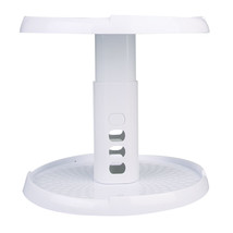 D.Line 2-Tier Turntable with Adjustable Height (White) - £31.55 GBP