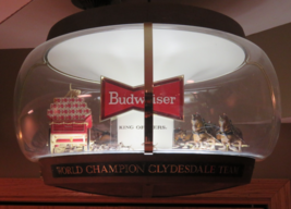 VTG Original 1960s Budweiser Clydesdale Parade Round Hanging Carousel Li... - $1,485.00