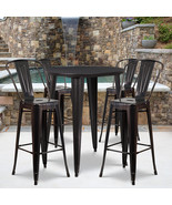 30RD Aged Black Metal Bar Set CH-51090BH-4-30CAFE-BQ-GG - $642.03 CAD