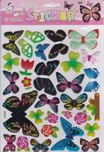 3D Butterfly Insect Animal Craft Kindergarten Sticker 25x20 cm/10x8 inch - £3.58 GBP