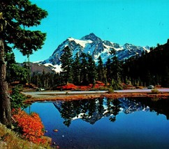 Mount Shuksan Mount Baker National Forest Washington State Chrome Postcard UNP - £3.07 GBP