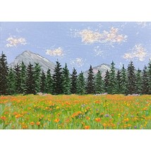 A Summer Day Acrylic Nature Landscape Painting by Deb Bossert Artworks, 5 x 7 - £31.64 GBP
