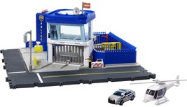 Matchbox Cars Playset, Action Drivers Police Station Dispatch, 1 Toy Helicopter  - £19.69 GBP