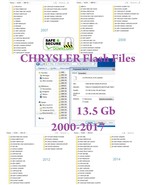 Chrysler FCA Group Flash files collection 2000 - 2017 13,5Gb - $1,870.49 MXN