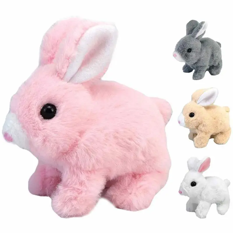Cute Simulation Long-haired Electric Pet Can Walk And Talk Easter Plush Stuffed - £12.59 GBP+