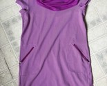 TITLE NINE Layli Purple Striped &amp; Dot Cowl Neck Dress! Small with Pockets - £34.32 GBP