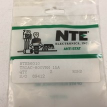 (2) NTE56010 TRIAC, 15 Amp - Lot of 2 - $12.99