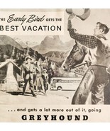Greyhound Highway Bus Tours Vacation 1947 Advertisement Transportation D... - $475.75 MXN