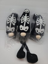 Admired by Nature Sitting Halloween Gnome Skeleton Spooky Plush Boo - £7.86 GBP