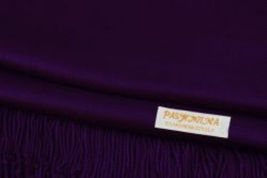 Dark Purple Pashmina Womens Solid 78x28 Silky Shawl Wrap Wool Feel Blend Scarf - £14.37 GBP