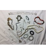 Jewelry and Junk Drawer Lot Necklaces Chains Beads Misc Stuff - $32.04 CAD