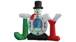 4 FOOT Christmas Inflatable Snowman Color LED Light Lawn Yard Outdoor Decoration - £56.21 GBP