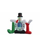 4 FOOT Christmas Inflatable Snowman Color LED Light Lawn Yard Outdoor De... - £55.63 GBP