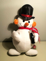 Coca Cola Snowman Plush 1998 15&quot; Tall With Hat Scarf Coke Bottle - £10.93 GBP