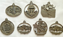 Lot Of 7 Remenisce, Taste Of Home And Country Door Pewter Ornaments 2003 to 2006 - £7.96 GBP