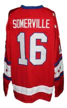Any Name Number Rochester Americans Retro Hockey Jersey Red Somerville Any Size image 2