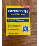 Preparation H Hemorrhoidal Suppositories 1ea 12 Count Box-Brand New-SHIP... - $87.99