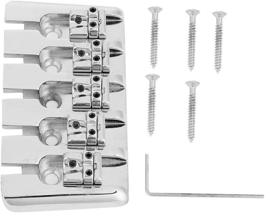 5 String Electric Bass Guitar Bridge Saddle Replacement, Bass Saddle. - $33.93