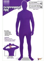 Forum Novelties Men&#39;s Disappearing Man Solid Color Stretch Body Suit Costume, Pu - £83.51 GBP