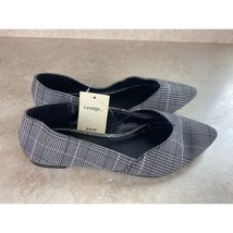 George Size 8 Women&#39;s Grey Cross Check Patterned Slip On Loafers New - £7.90 GBP