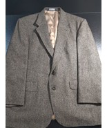 Vtg Lands End Blazer Sport Coat Mens 44R Lambs Wool Herringbone Tweed Ja... - €30,84 EUR