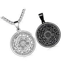 St Michael Necklace For Men, Seal of The 7 Archangels - £43.62 GBP