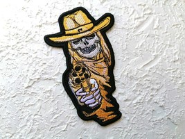 Embroidered patch Iron on. Cowboy skull Patch. - $8.60+