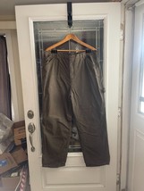 Smiths Workwear Pants Mens 38x32 Fleece Lined Pants Cargo Brown - $18.76