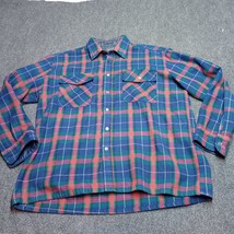 Vintage Backpacker Flannel Shirt Men XL Blue Long Sleeve Button Down - £29.67 GBP