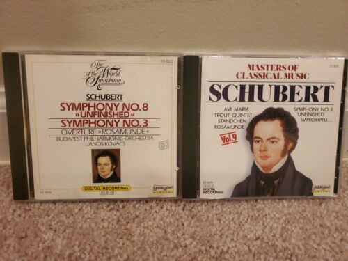 Primary image for Lot of 2 Schubert CDs: Symphony No. 8 "Unfinished" and Masters of Classical Musi