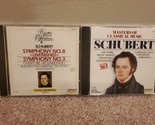 Lot of 2 Schubert CDs: Symphony No. 8 &quot;Unfinished&quot; and Masters of Classi... - $8.54