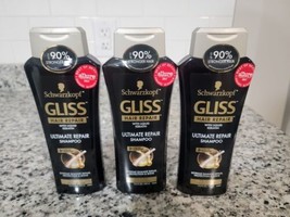 Lot of 3 Schwarzkopf Gliss Ultimate Repair Shampoo With Liquid Keratin 13.6 oz - $49.49