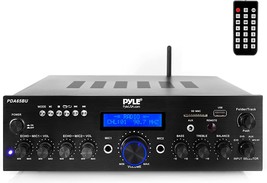 Pyle Pda65Bu Is A Wireless Bluetooth Power Amplifier System, And Studio Use. - £85.51 GBP